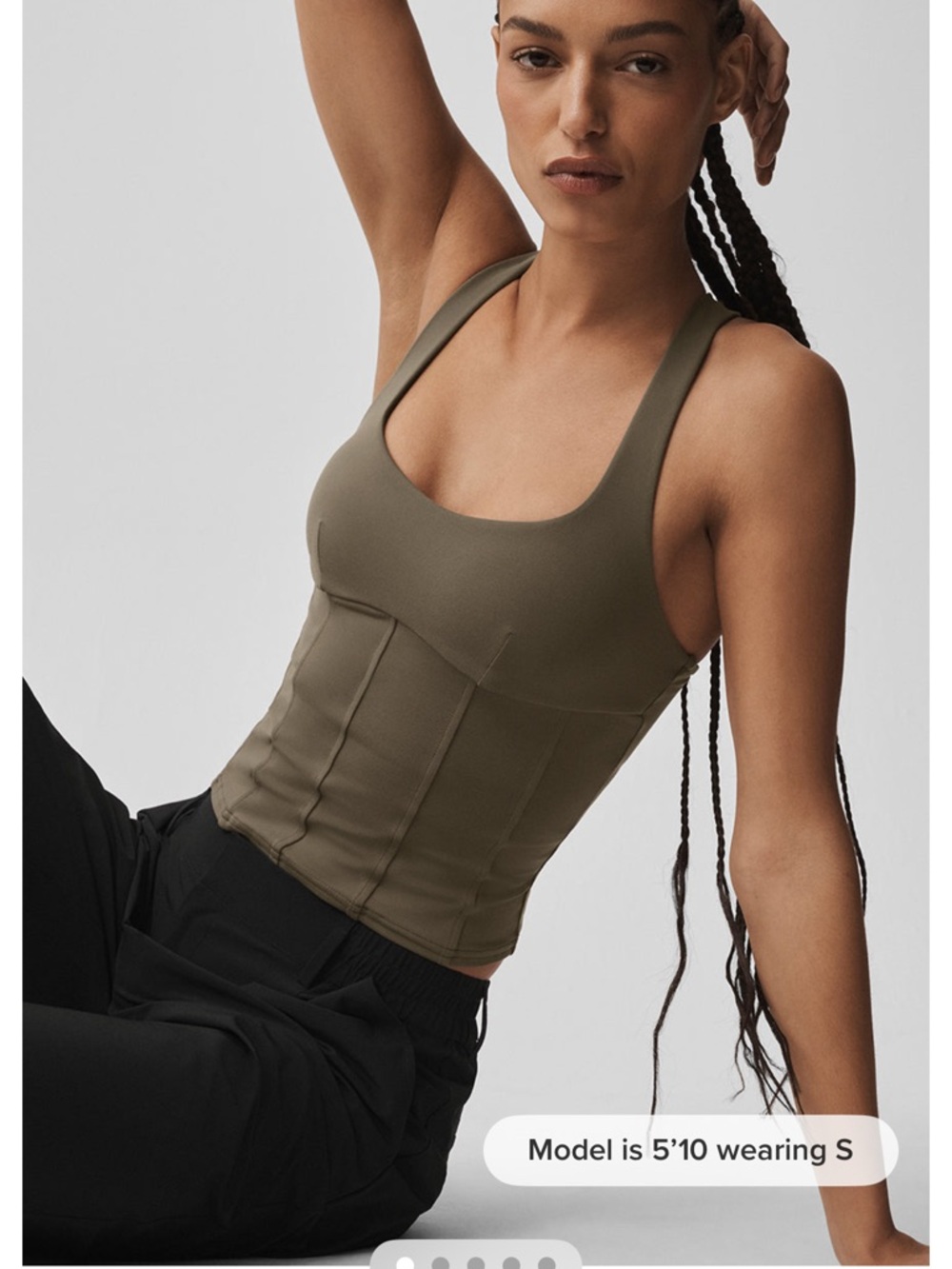 Alo Airbrush Sparks Fly Corset Tank